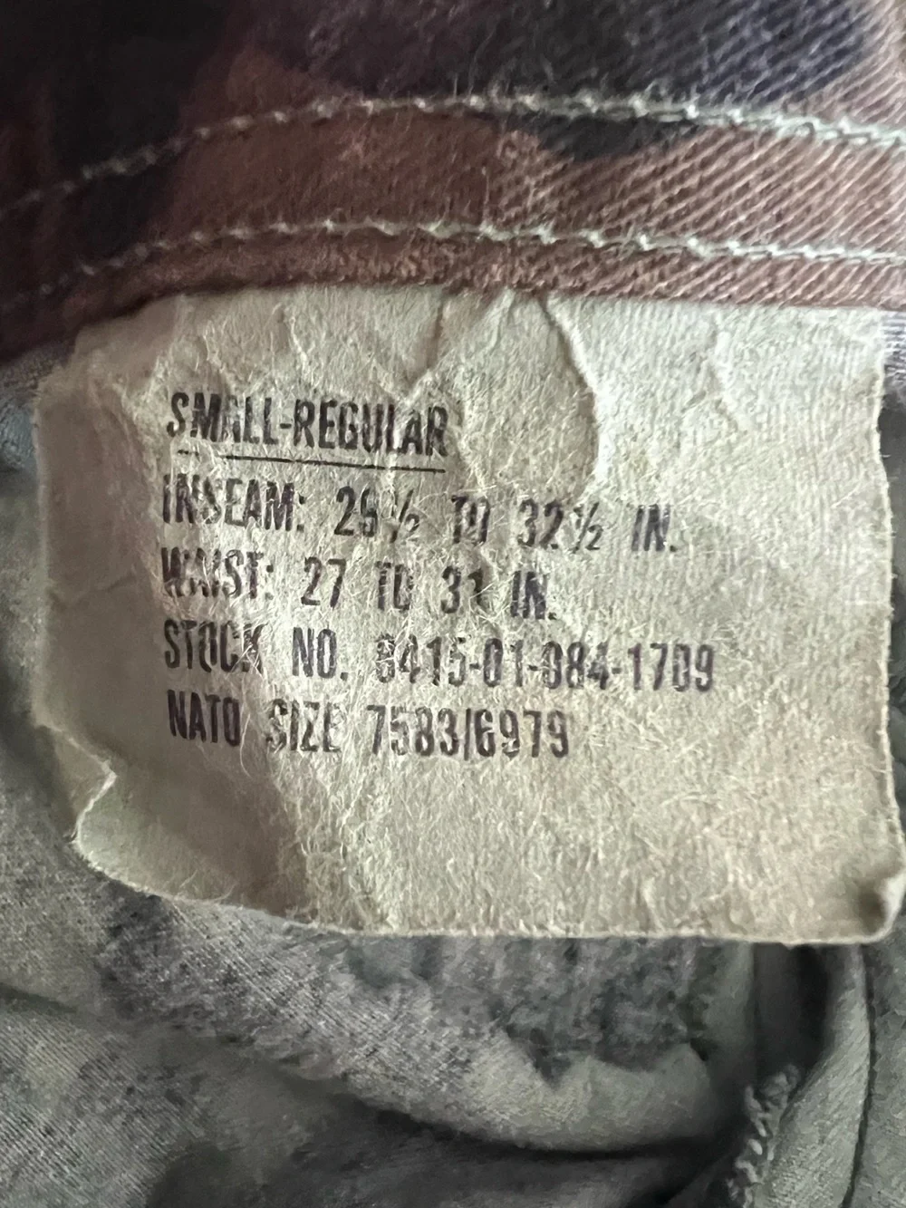 •Deadstock Authentic Vintage BDU Army Camo Cargo Pants! NEW!